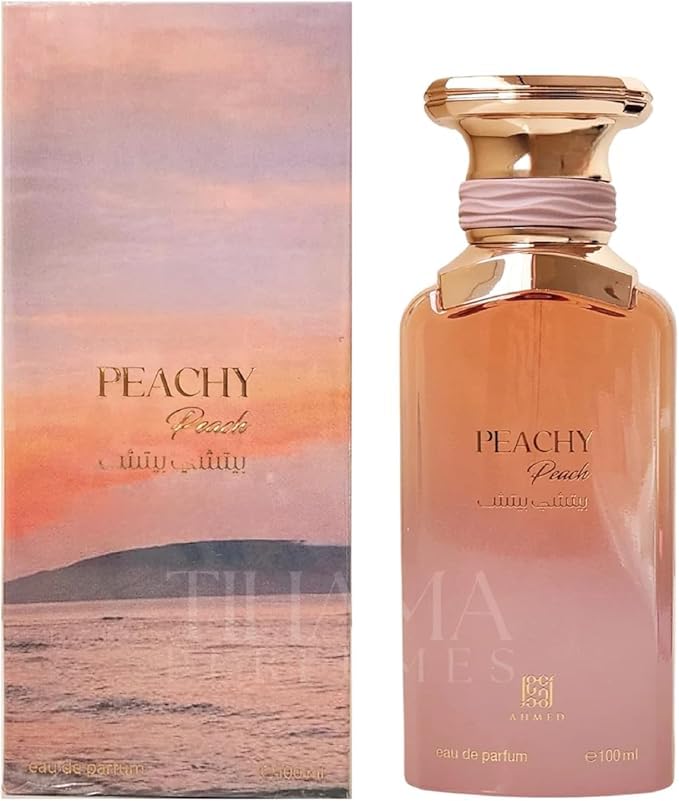 Ahmed Al Maghribi Peachy Peach Eau de Parfum 100ml – Fruity & Fresh Unisex Fragrance with Peach, Citrus, Spices, Floral Hints, Musk & Woody Notes – Long Lasting EDP