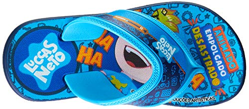 Chinelo Luccas Neto Land Super Flop  Meninos Azul/Azul 23/24