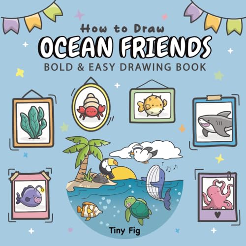 How to Draw Ocean Friends (Bold & Easy Drawing)