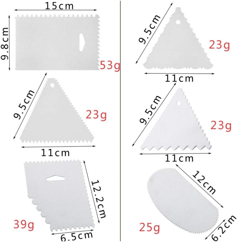 10pcs Stainless Steel Cake Spatula Set with Xmas Icing Smoother