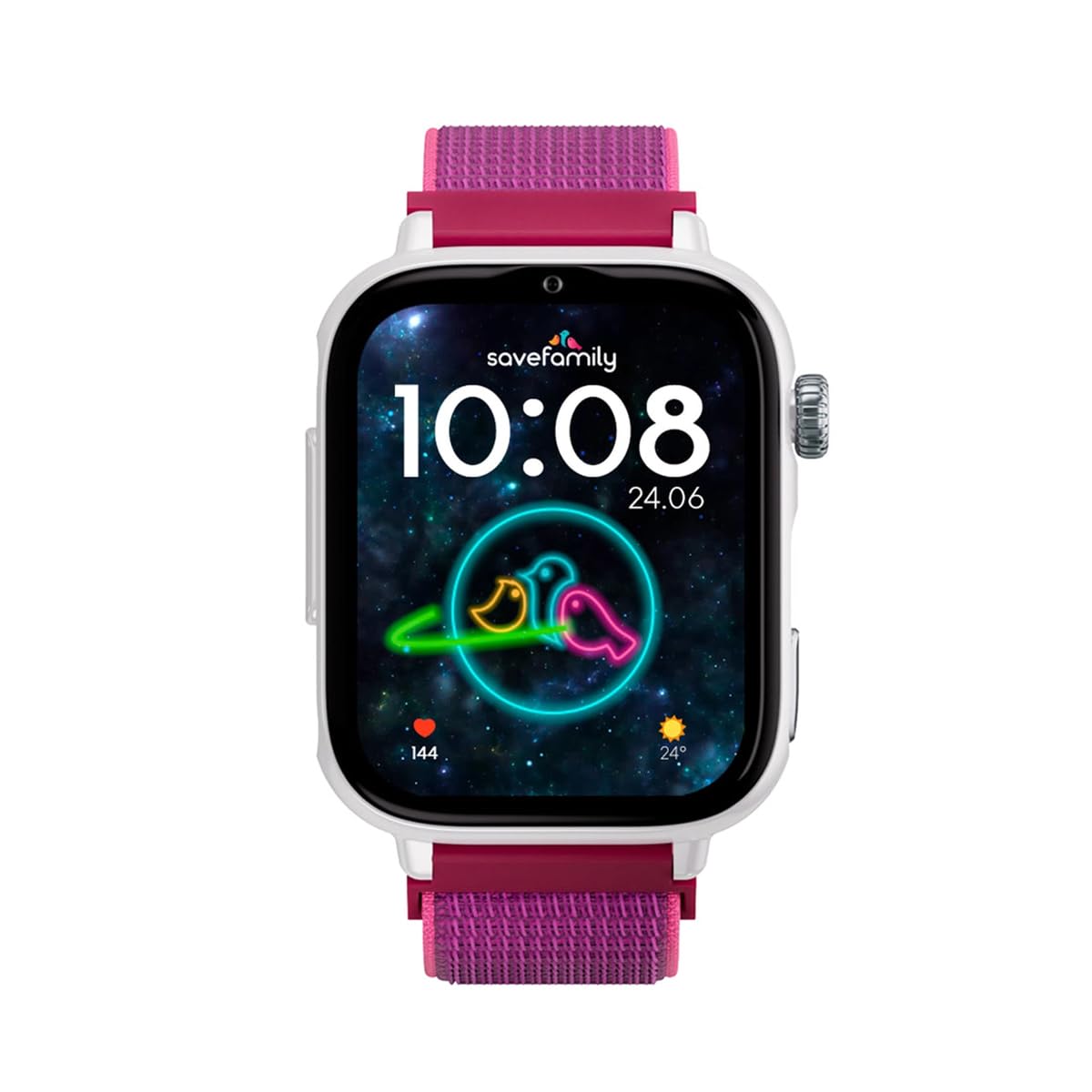 SaveFamily SaveWatch Plus 2 | Reloj Inteligente Niño con Localizador GPS, Llamada, Vídeo, Whatsapp, Spotify, App Store | SIM Incluida - Esfera Blanca y Correa de Tela Ocean — view 8