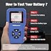 Car Battery Tester 6V 12V 24V Battery Voltage Tester, BR502 100-2000 CCA 2Ah-220Ah Internal Resistance Tester Automotive Accurate Digital Auto Battery Analyzer for Car Truck Marine Motorcycle SUV Boat