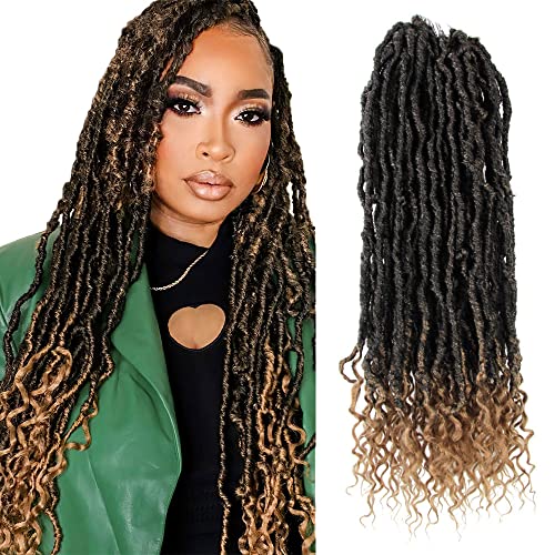 BOHOBABE Long Faux Locs Crochet with Curly Ends Boho Soft Locs 24 Inch, T27