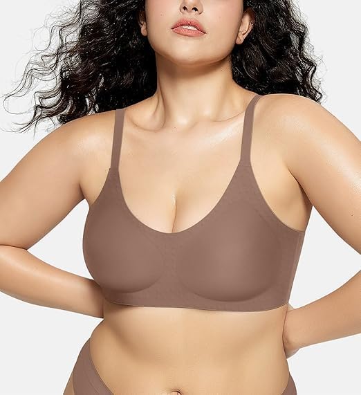 OEAK Womens Wireless Bras Comfortable Push Up Bra Smooth U Neck Bralette Full Coverage Bras Seamless Tshirt Everyday Bras - Image 5