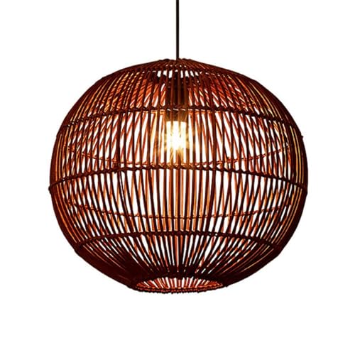 Lustre d'intérieur en bambou tressé main artisanat rotin