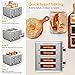 WHALL 4 Slice Toaster Stainless Steel,Toaster-6 Bread Shade Settings,Bagel/Defrost/Cancel Function with Dual Control Panels,Extra Wide Slots,Removable Crumb Tray,for Various Bread Types 1500W