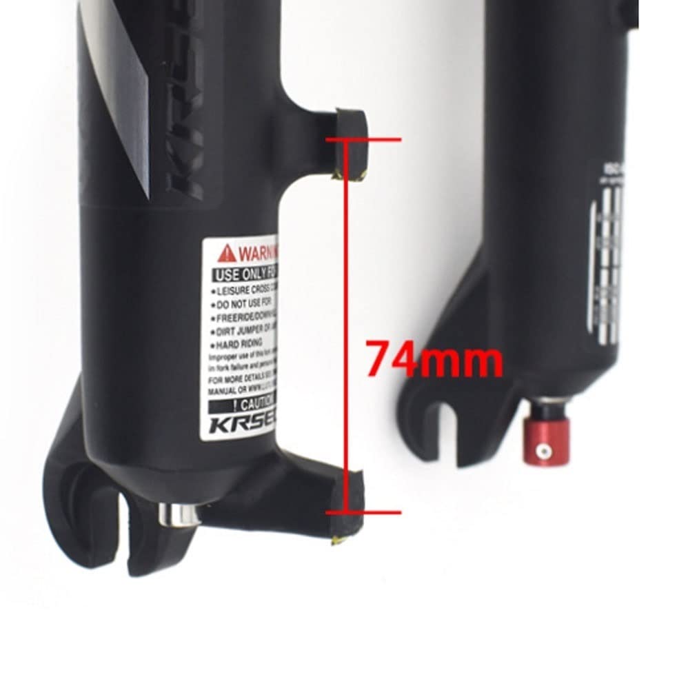 Horquilla Fat Bike de 26x4,0 Pulgadas Horquilla de suspensión para Bicicleta de montaña Recorrido 120 mm MTB Horquilla neumática Buje espaciado 135 mm 28,6 mm Amortiguación con Bloqueo de Corona Rec