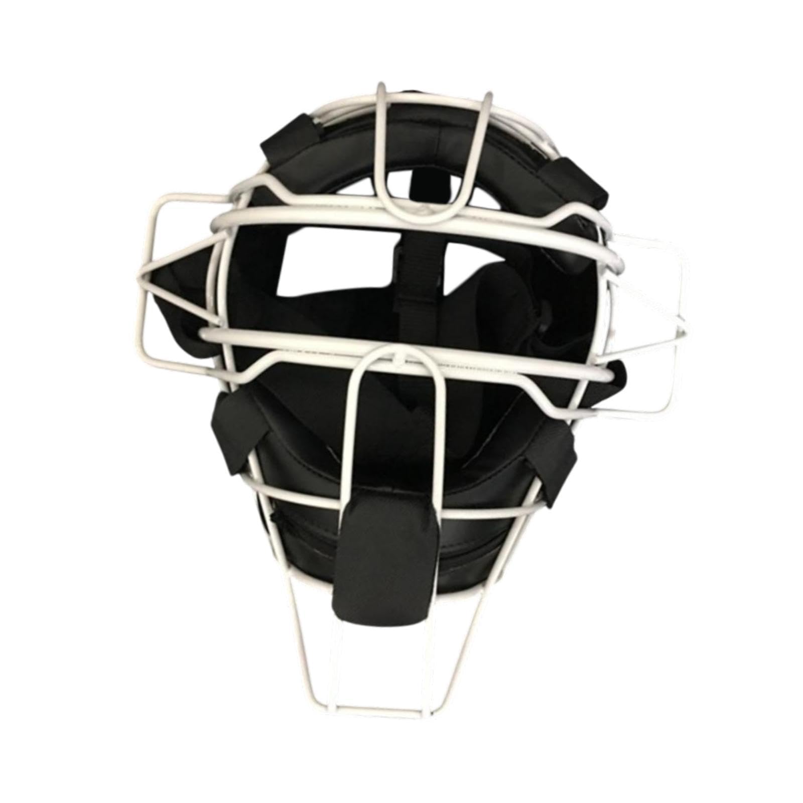 Perfeclan Baseball-Catcher-Helm mit Gesichtsmaske, Softball-Helm, universelle stabile Schlaggesichtsabdeckung, Kopfbedeckung, Draht-Gesichtsschutz für