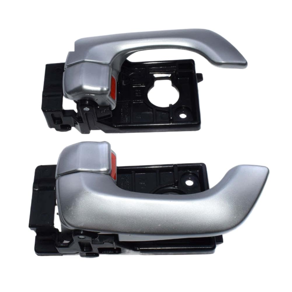 Qaxqmmtak Pair Of Left Right Front Left And Right Inside Door Handle Silver Compatible With Optima 2006 2007 2008 826102G000 826202G000(Pair Of Left Right)