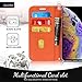 FYY Wallet Case for iPhone Xs Max, [Kickstand Feature] Luxury PU Leather Flip Phone Case Protective Folio Cover with [Card Holder] [Wrist Strap] for Apple iPhone Xs Max (6.5