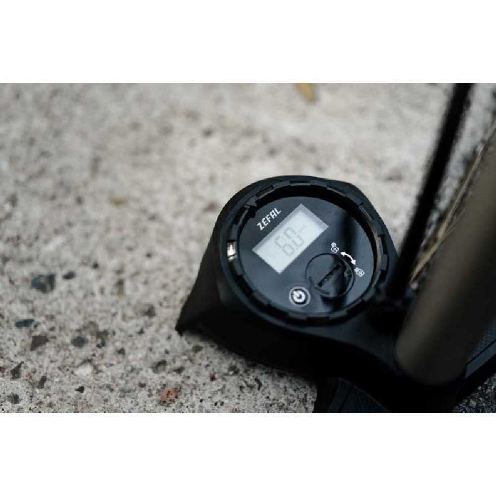 ZEFAL Pompa per Bicicletta con Manometro Profil Max FP65 Z-Turn - Pompa Bici da Pavimento - Vintage - 12 Bar