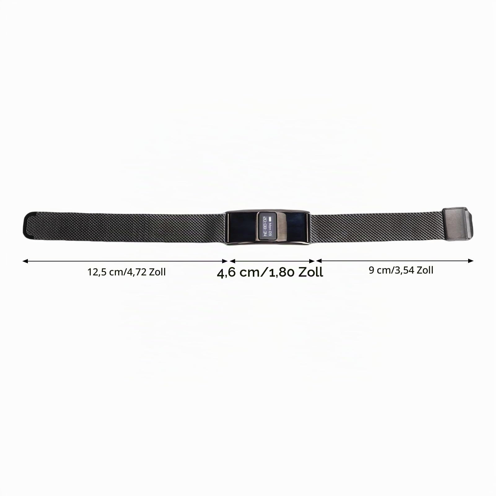 Denash Intelligentes Fitness-Tracker-Band, Aktivitäts- und Schlafmonitor mit Mehreren Sportmodi, 30-Tage-akkus, Intelligentes Armband-Gesundheitsband für Männer und Frauen (Black)