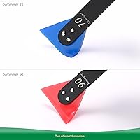 Vista 2 de FOSHIO Escobilla pequeña para vinilo, hoja de goma de diferente dureza 2 en 1 con mango de metal, mini escobilla para instalación de películas