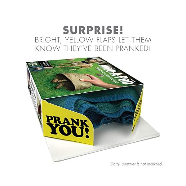 Prank Pack, Hide A Poo Prank Geschenkbox, verpacken Sie Ihr echtes Geschenk in einer lustigen authentischen Prank-O Gag… – Bild 3