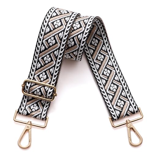 Image of S-Jacorry Purse Strap Replacement Crossbody Wide Shoulder Strap Adjustable Canvas Straps Handbag Strap Replacement Belts