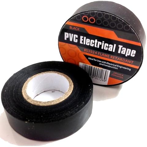 Black PVC Insulation Tape 19mm x 20m Cover