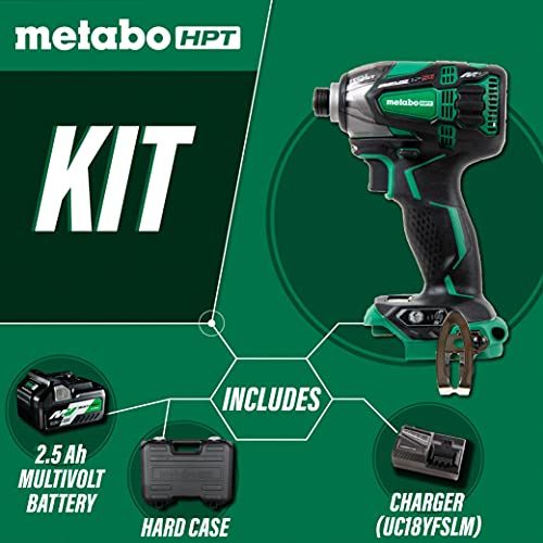 Metabo Hpt 36V Multivolt Triple Hammer Cordless Impact Driver Kit | Two Batteries And Charger | Wh36Dbg #TOP2