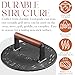 Heavy-Duty Cast Iron Burger Press 8.5 Inch Round Burger Smasher, Grill Press for Cooking Burgers, Bacon, Sandwiches, Steak, Ground Beef, Meats, Sausages, and So On