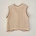 HOOLCHEAN Baby Girls Embroidered Cotton Vintage Sweater Vest Knitted Cardigan (Beige, 73: 6-12 Months)
