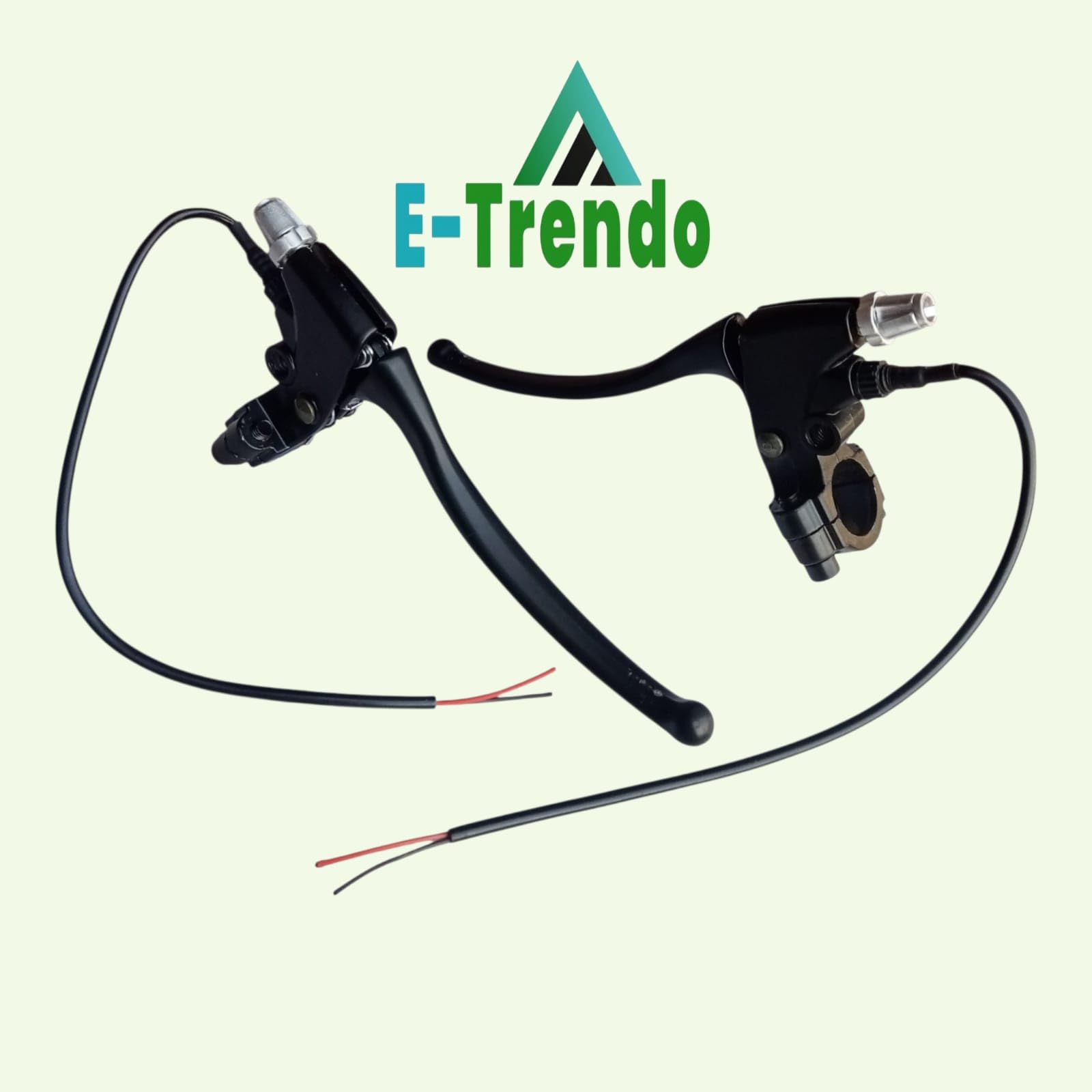 E-Trendo Electric Bike Brake Lever Set (1 Pair) | Compatible with E-Bikes, Scooters & Cycles | Black 3