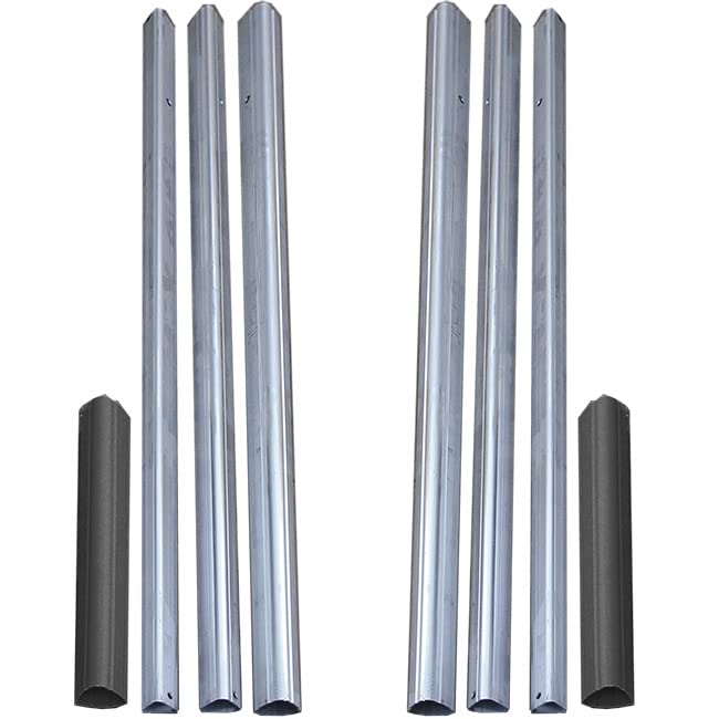 BestNestS&K Telescoping Aluminum Tri-Poles with Ground Sockets, 2 Pack – Durable Triangular Aircraft Aluminum, Locking Pins, Secure Installation for Purple Martin Houses & Racks