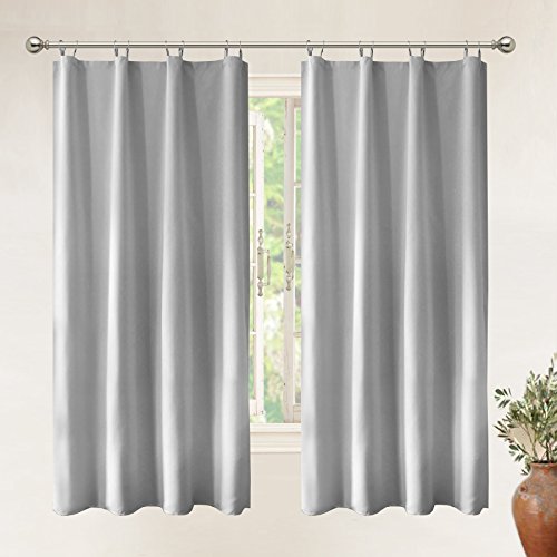Driftaway Thermal Insulated Blackout Curtain Liner 2 Panels Each Liner Size 50 Inch By 58 Inch Rings Included #TOP1
