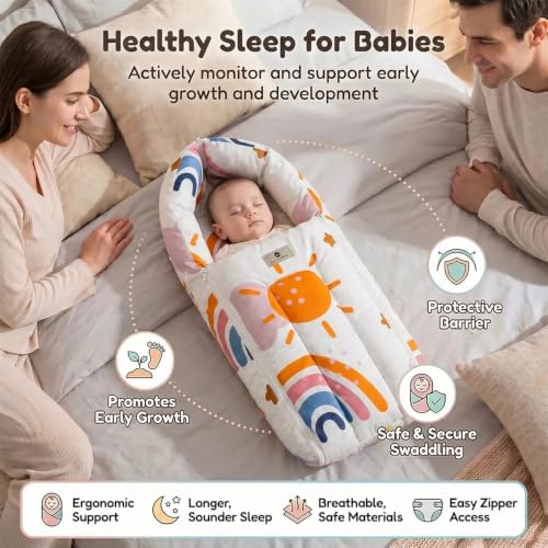 Image of StarAndDaisy 3 in 1 Baby Sleeping Bag for New Born, Baby Bedding Set, Washable & Foldable Cotton Design Godari, Toddlers Bed, Baby Bedding, Baby Mattress, Cradle Bed