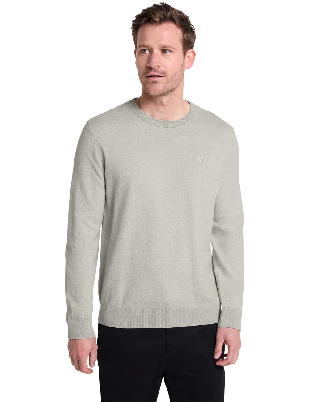Street One MEN Herren Basic Baumwoll Pullover