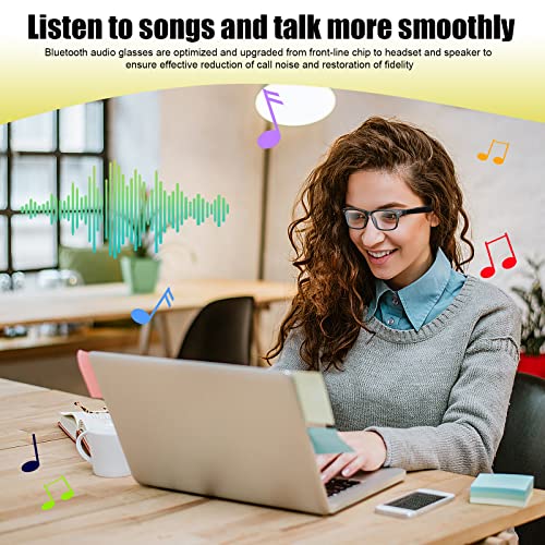 Catxq CHKYGLASSES1 Smart Glasses,Wireless Bluetooth,Ip5 Waterproof,Bone Conduction Sound (Music&Call) For All Smart Devices - Polarized Lens Sunglasses thumb #2