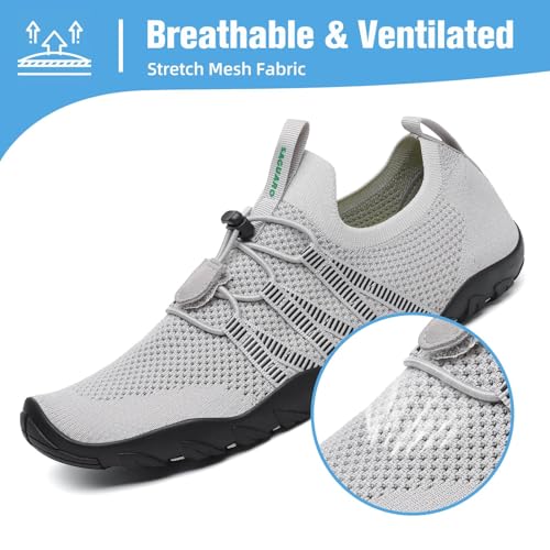 Image of Mishansha Water Shoes for Women Men, Quick-Dry Barefoot Swim Shoes with Drainage Holes, Lightweight Aqua Shoe for Beach Pool River Boating Yoga Walking