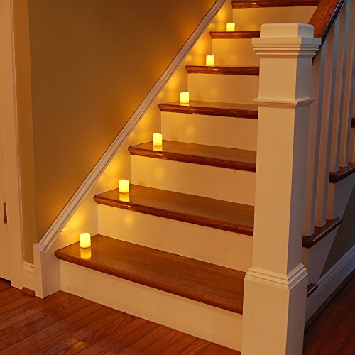 Lumabase Battery Operated Led Mini Pillar Candles - Amber, Set Of 6, 81106 #TOP4