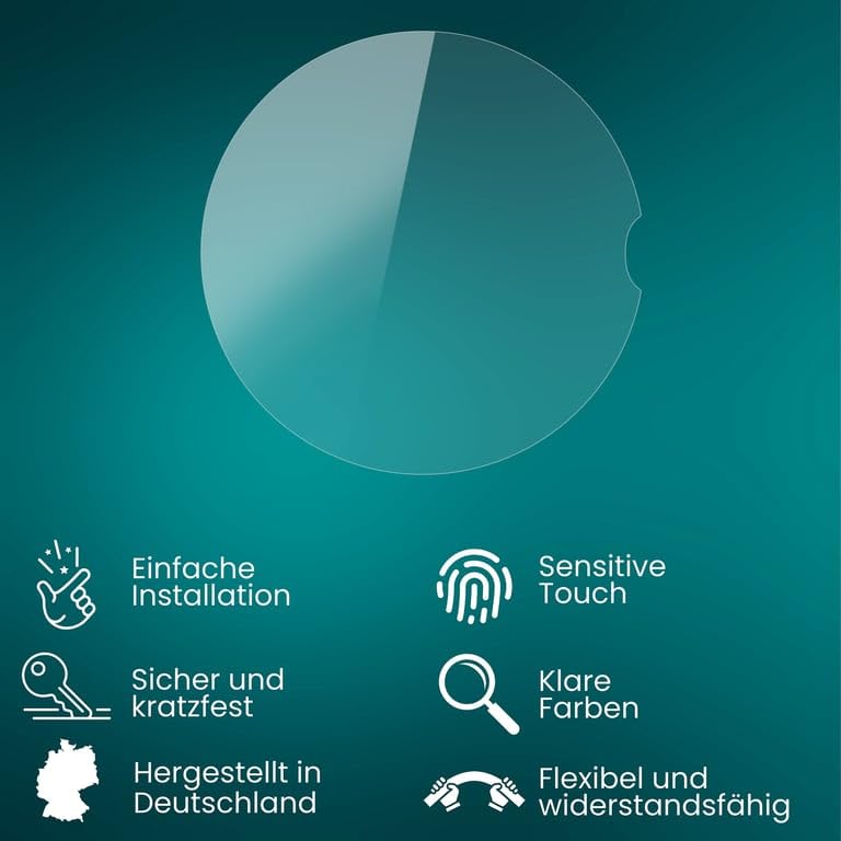 atFoliX Screen Protector compatible with Google Pixel Watch Protector Film, ultra clear and flexible FX Screen Protection Film (3X)