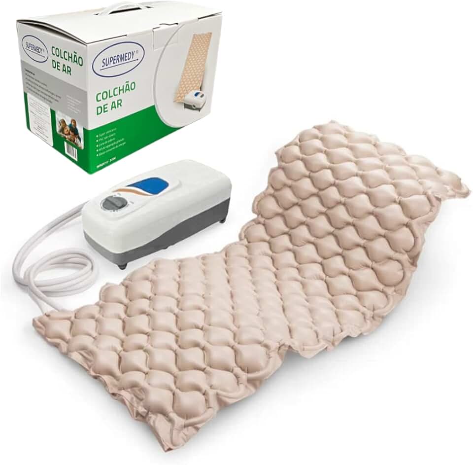 Colchão de Ar Pneumático Anti Escaras com Compressor Supermedy (110v)