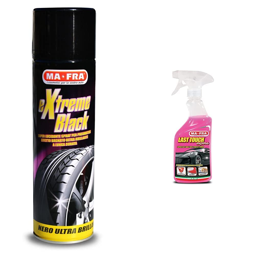 Ma-Fra Extreme Black Ultra Shine Spray Eraser 500ml - Permanente e Resistance all'Acqua per Evitare la Frattura
| Ma-Fr