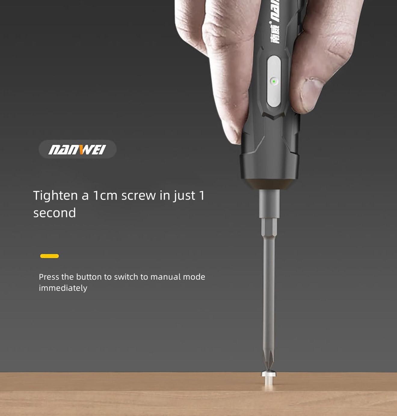 Compact and Versatile Handheld Electric Screwdriver Set - Rechargeable Integrated Design with Multiple Functions, Ideal for Home Use - Magnetic Electric Tool Kit for Screws and Bolts (9pc)