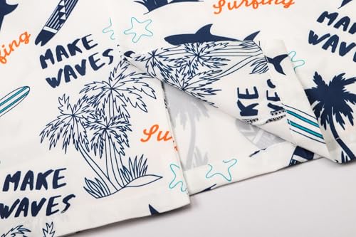 Image of Cromoncent Matching Hawaiian Outfits for Family, Dad and Son Matching Luau Beach Tropical Shirts Mommy Daughter Tropical Sets