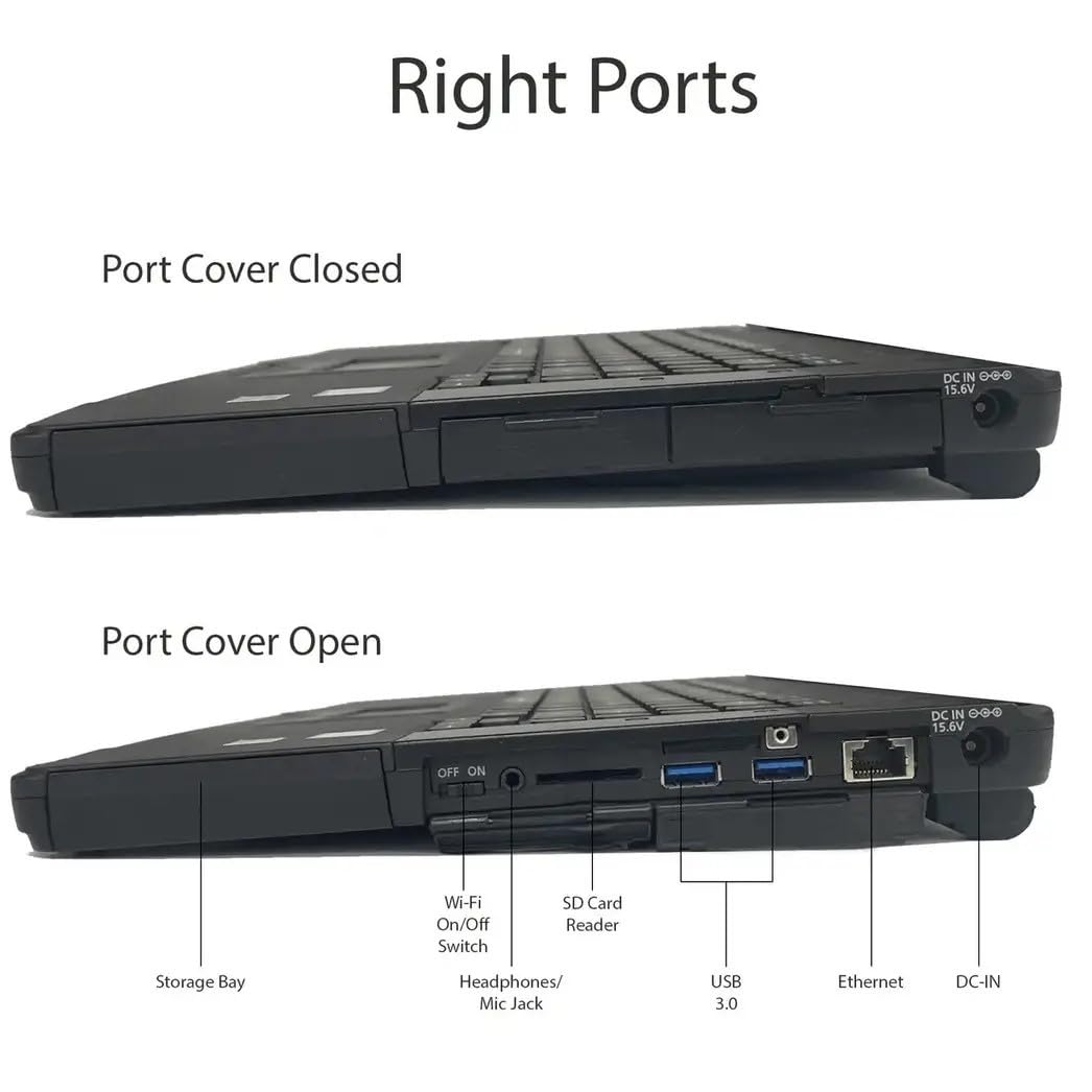 Amazon.com: Panasonic Toughbook CF-54 MK2, Rugged Laptop, i5-6300U