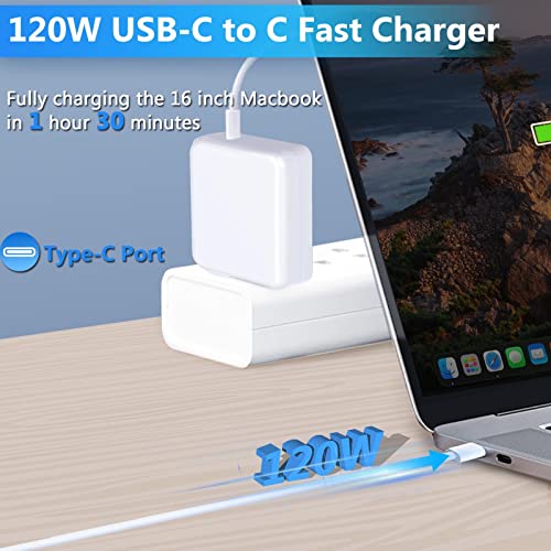 Mac-Book-Pro-Charger-120W-USB-C-Fast-Charger-Power-Adapter-Compatible-with-MacBook-Pro-16151413-Inch-USB-C-Port-MacBook-Air-iPad-Pro-and-All-USB-C-Device-Included-66ft-USB-C-to-C-Cable