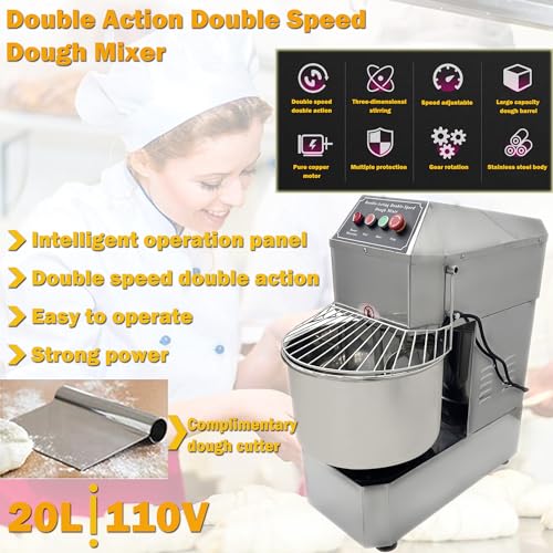 Dough-Mixer-Electric-Food-Mixer-Dough-Maker-Machine-Dough-Blender-Machine-Stainless-Steel-Dough-Mixing-Machine-with-Pure-Copper-Motor-Double-Action-Double-Speed-Flour-Mixing-Machine-110V-20L