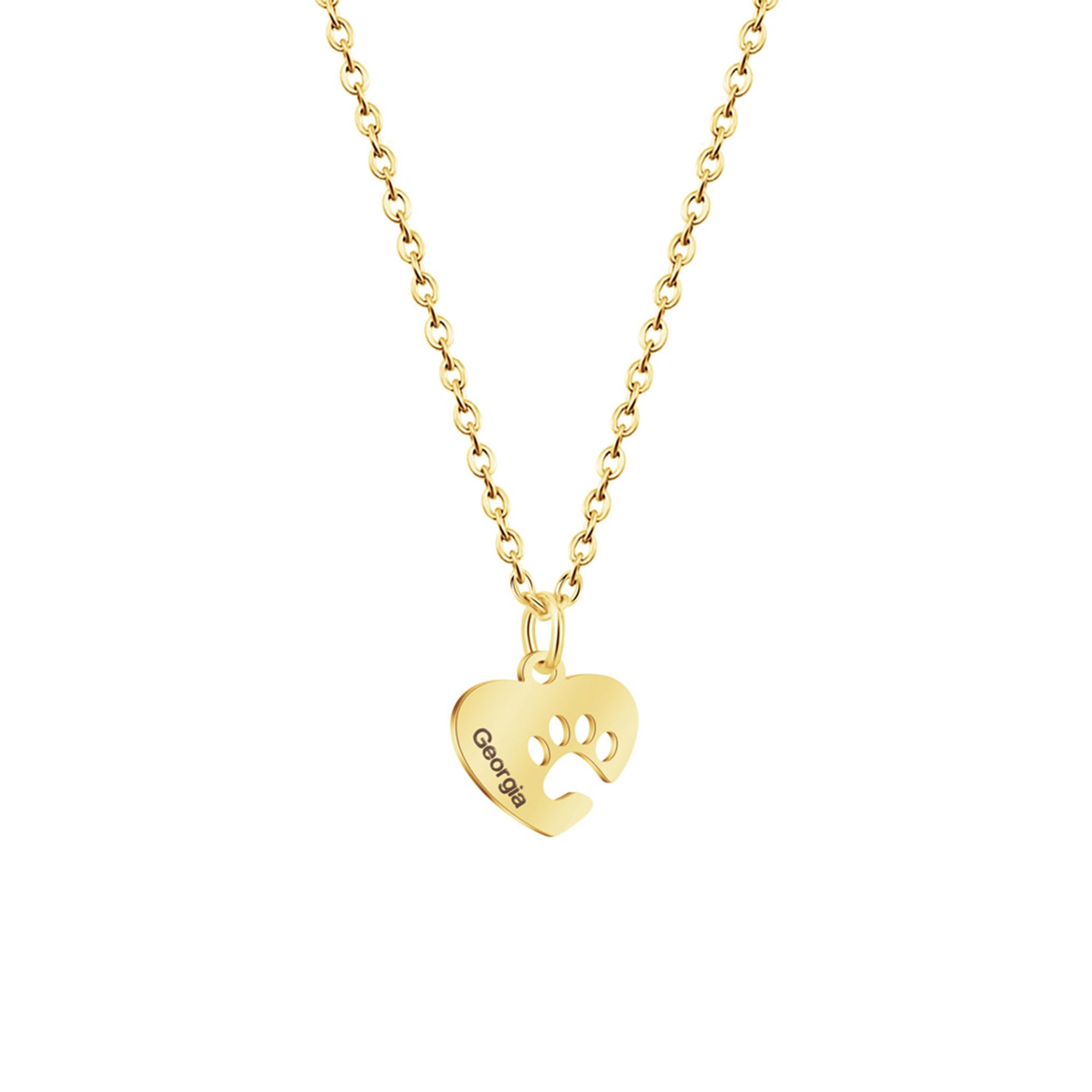 Collar personalizado con huella y piedra natal, colgante personalizado con huella de perro o gato, collar nombre mascota, regalo conmemorativo para amantes de las mascotas