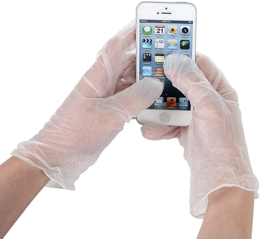 Industrial disposable gloves, plastic PVC material, 100 / box Large size