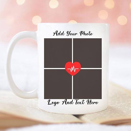 Miniatura 2 de Wicki personalize 'Coffee Mug with Picture Custom Photo Mugs Design Your Own Mug with Photo Text 11oz 15oz Coffee Cup for Women Men Tazas