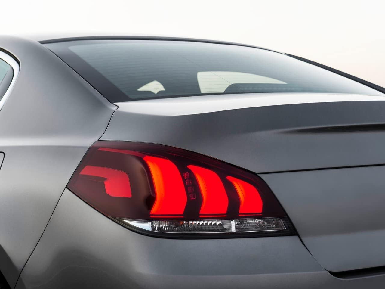 Piloto Trasero para Peugeot 508 2015 2016 2017 2018, Izquierdo Derecho Luz Trasera Freno Posterior Lámpara Luces Coche Reemplazo,A