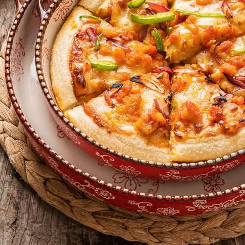 Platos para hornear con doble asa molde cerámico antideslizante 6