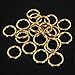 80 Pieces Hair Clip Rings Decorations, Braid Hair Loop Headband Accessories (Gold)