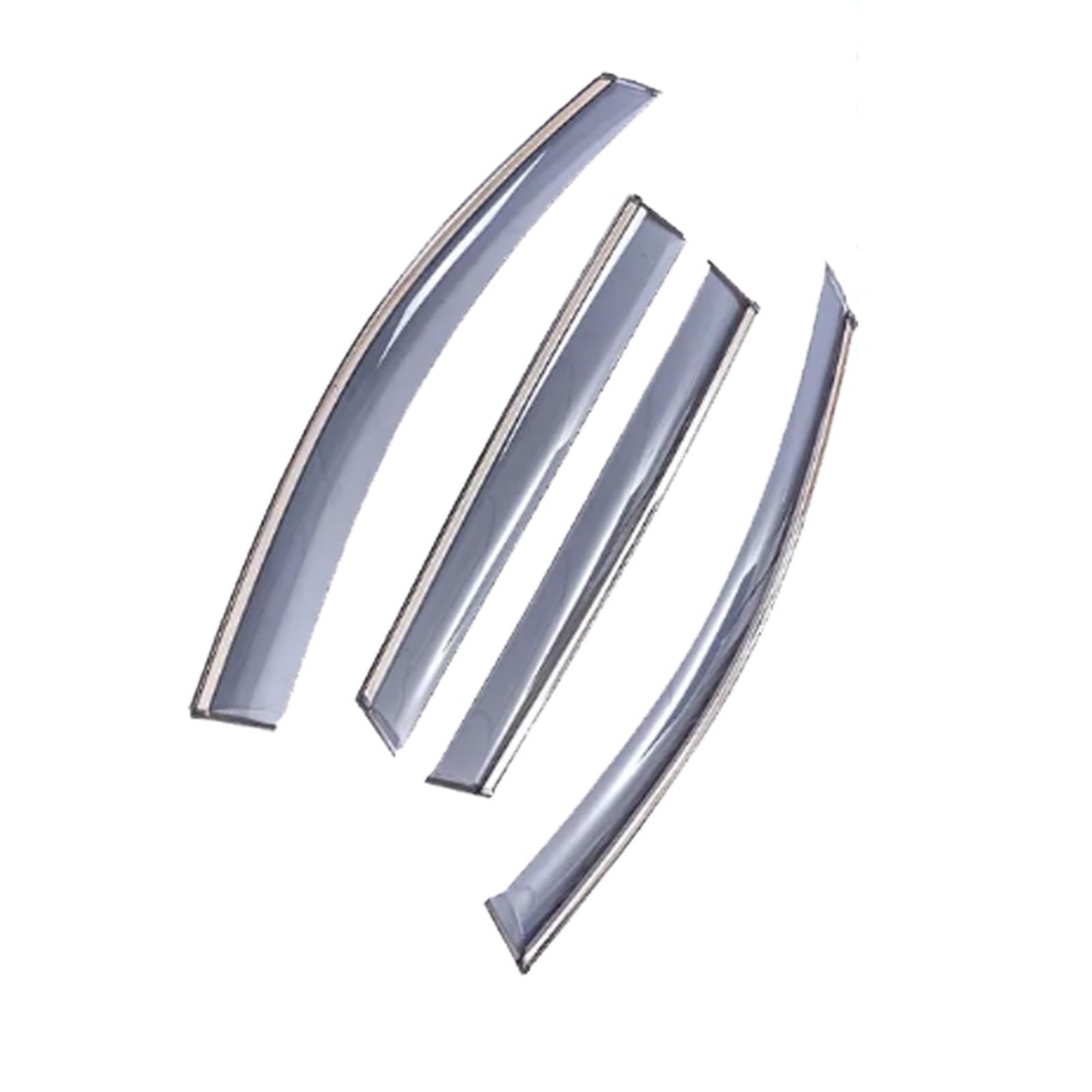 4pcs Car Side Windows Visor Windshield Rain Eyebrow Awnings Smoke Guard Trim for Audi Q7 4L 2010-2015