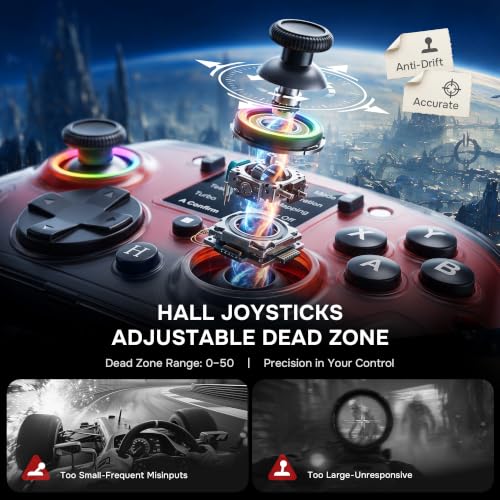 Transformers Wireless PC Gaming Controller with Interactive Screen, Red - image 4