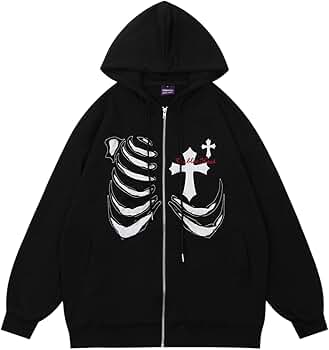 Amazon.com: Udeniy Womens Men Y2K Zip Up Sweatshirt Hoodies