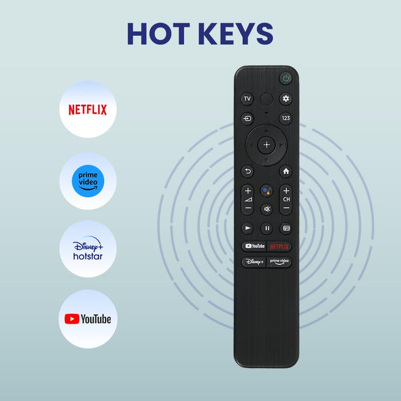 Image of Sony Bravia TV Remote Compatible with Smart LED UHD OLED QLED Android TV Models, LED 426 (Non-Voice Control Remote)