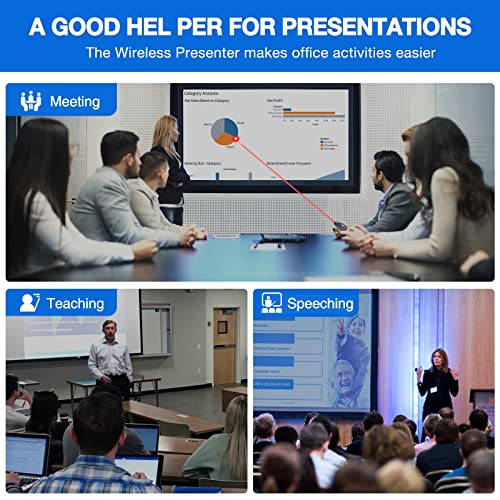presentation clicker wireless presenter remote usb control powerpoint ppt clicker laser pointer rf 24ghz presenter remote google slide advancer powerpoint clicker for computerlaptopmackeynote